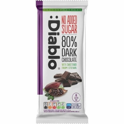 Ciemna Czekolada 80% Bez Dodatku Cukru 75g Diab-lo DIABetic-LOw