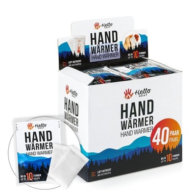 OGRZEWACZE DO DŁONI HELLOHEAT HAND WARMER 40 SZT.