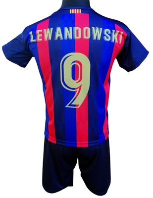 Komplet piłkarski Lewandowski Barcelona rozmiar S