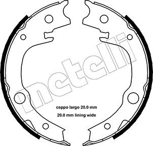 METELLI 53-0443 ZESATW ZAPATAS HAMULCOWYCH, HAMULEC  