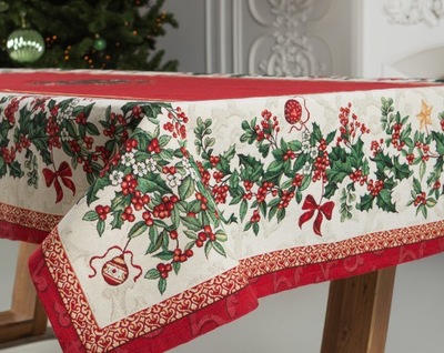 Świąteczny obrus Jagody 140x140 cm