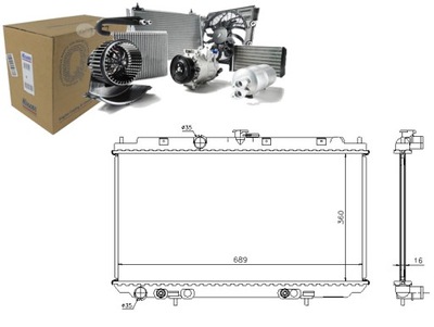 NISSENS РАДИАТОР ДВИГАТЕЛЯ DN2223 8MK376770681 1213