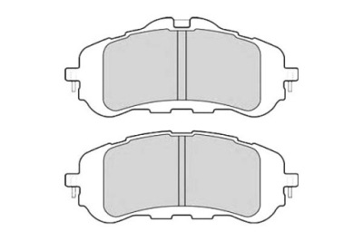 Delphi lp2506 набор тормозных колодок тормозных, тормоза дисковые фото №1