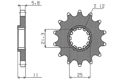 SUNF383-14 SUNSTAR KRUMPLIARATIS PAVAROS PRIEK. MOTO. SUNSTAR 