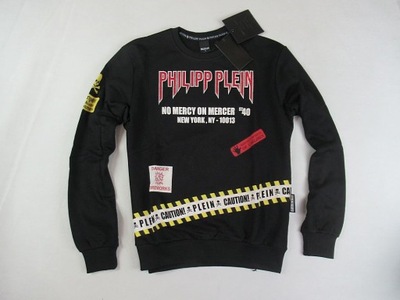 PHILIPP PLEIN ___ NEW YORK LOGO BLUZA CEKINY ____ M ___ NOWA