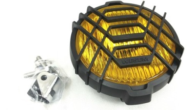 halogeny przeciwmgielne 164mm WESEM żółte + kratka