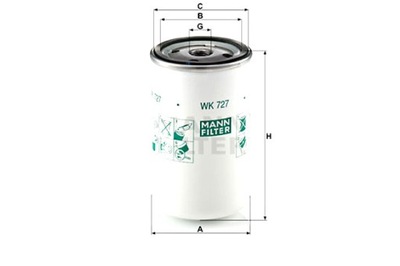 MANN-FILTER ФИЛЬТР ТОПЛИВА IVECO MAGELYS URBANWAY RVI AGORA ARES C FR1