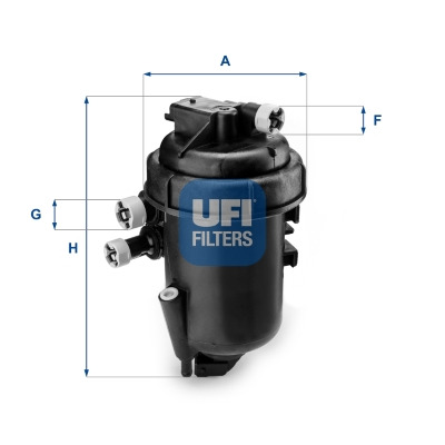 ФИЛЬТР ТОПЛИВА UFI (OEM QUALITY) (PROD.OE 46849581) /Z КОРПУСОМ/ FIAT, LANCIA