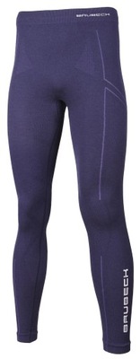 Spodnie termoaktywne BRUBECK EXTREME WOOL Navi Blue LE11120 (M)