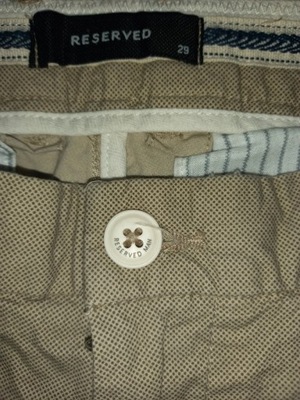 Reserved eleganckie spodnie męskie 29 S