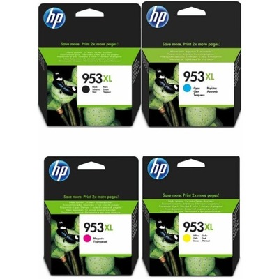 TUSZE HP 953XL KPL L0S70AE 7720 8210 8710 4szt FV