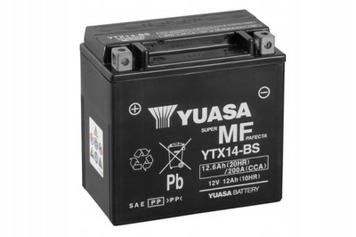 АККУМУЛЯТОР YUASA YTX14-BS KMX14-BS 12.6AH 200A 