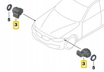 SENSOR APARCAMIENTO PMA BMW F20 F30 F31 F34 F36 F80  