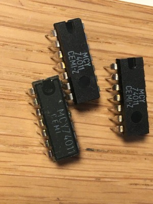 Układ scalony MCY74011; CMOS; 4x dwuwejściowa bramka NAND