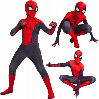 Spiderman Strój Przebranie Maska Kostium 116-128