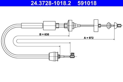 CABLE CONJUNTO DE EMBRAGUE RENAULT MEGANE 96-02  