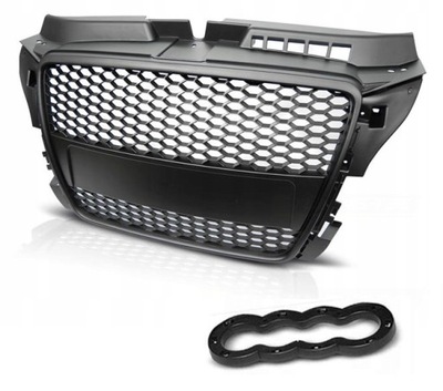 Audi a3 8p 08-12 решётка радиатора решётка радиатора rs тюнинг фото №1