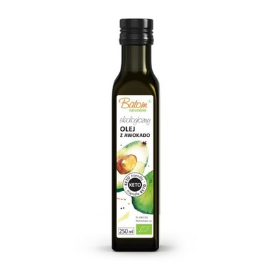 OLEJ Z AWOKADO TŁOCZONY NA ZIMNO KETO BIO 250 ml -