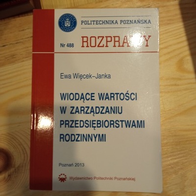 Wiodące wartości w zarządzaniu przedsiębiorstwami