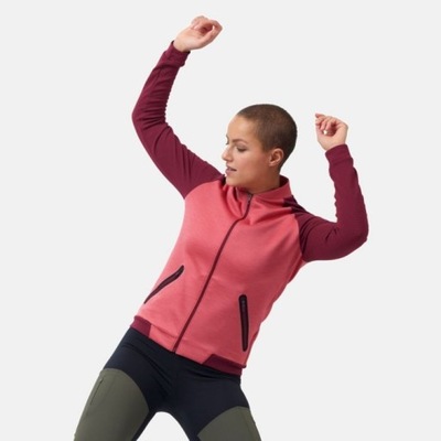 ODLO DWUKOLOROWA BLUZA ZAMEK (S)