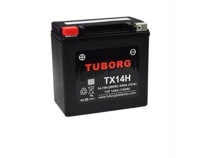 BATERÍA AGM TUBORG TX14H YTX14 14,7AH 240A  