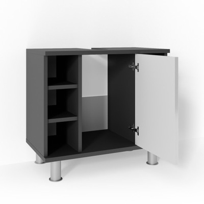 SZAFKA POD UMYWALKĘ ANTRACYT/BIAŁA VICCO FYNN