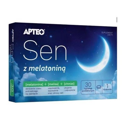 Sen z melatoniną APTEO PLUS, 30 tabletek