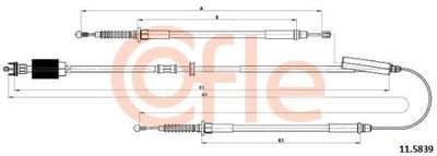 COFLE 11.5839/COF LYNAS H-CA L+P OPEL ASTRA J 09- ELEKTR. 