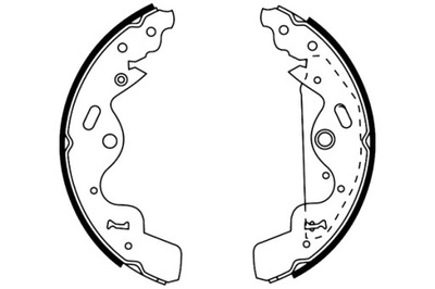 TOMEX BRAKES ZAPATAS DE TAMBOR DE FRENADO JUEGO LANDROVER FREELANDER 00-06  