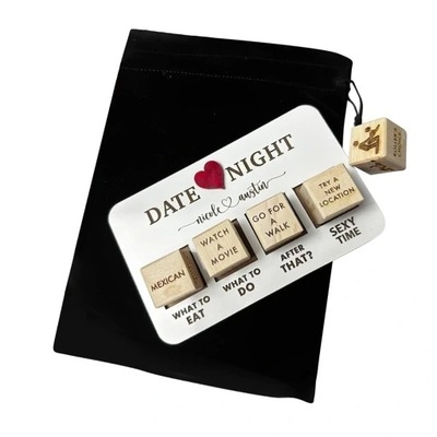 Date Night Idea Dice for Boyfriend Birthday Women