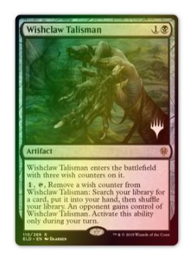 Wishclaw Talisman (V.2) FOIL Throne of Eldraine: Promos