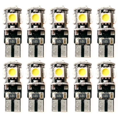 10 ZAROWEK DIODO LUMINOSO LED W5W T10 CANBUS INTERIOR TABLAS 12V  