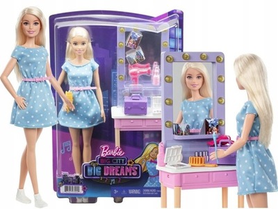 LALKA BARBIE BIG CITY BIG DREAMS MALIBU +toaletka