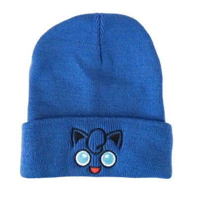 Czapka zimowa niebieska kotek Beanie