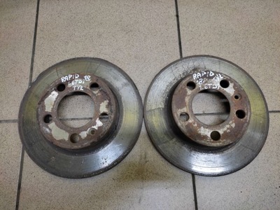 Skoda rapid ii 1.6 tdi гальмівні диски гальмівні задня kpl фото №1