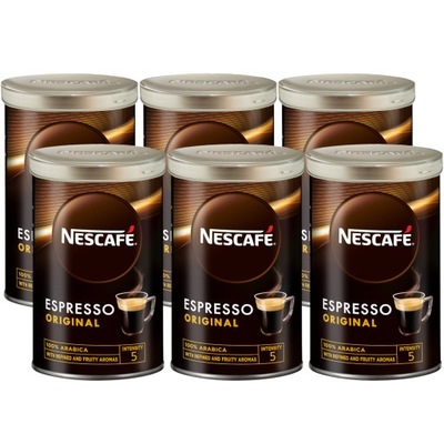 Nescafe Gold Espresso Original rozpuszczalna 6x95g