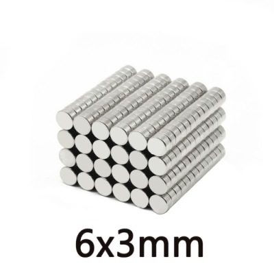 Magnesy neodymowe okrągłe 6x3mm