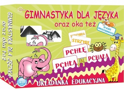 Układanka Logopedyczna Gra GIMNASTYKA DLA JĘZYKA