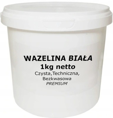 Wazelina Techniczna Bezkwasowa Biała PREMIUM 1kg