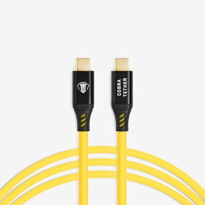 CobraTether Cable USB-C do USB-C, 10m, Żółty