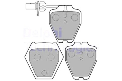 DELPHI PADS BRAKE FRONT AUDI A4 B5 A6 C5 ALLROAD C5 VW PASSAT  