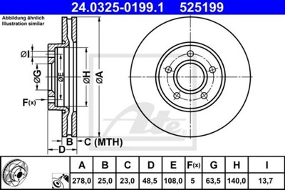 2X ДИСКИ ТОРМОЗНЫЕ ТОРМОЗНОЙ FORD FOCUS III 11- ПЕРЕД