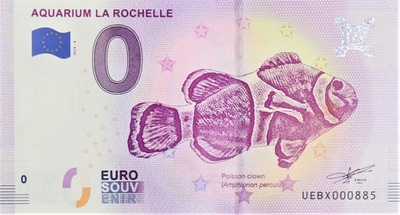 0 Euro - Aquarium La Rochelle - Francja - 2019