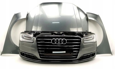 Kompletny перед бампер капот крила радар audi a8 4h d4 lift lx7r 3.0tdi фото №1