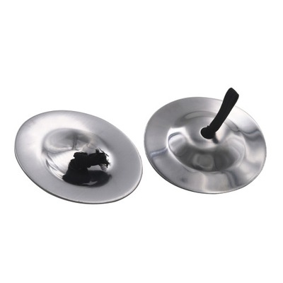 2pcs Finger Cymbals Belly Dancing Silver Finger