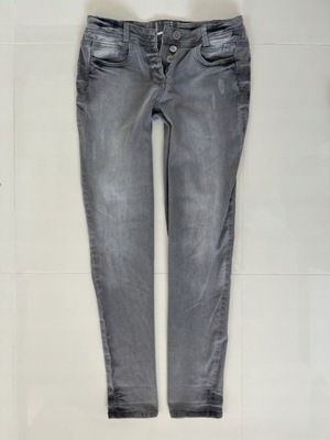 Cecil szare strecz SPODNIE jeans 40