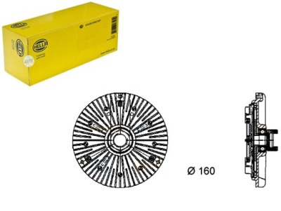 Зчеплення в'язкостна bmw e34 hella фото №1