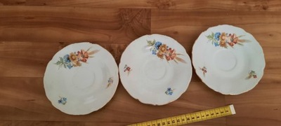 Porcelanowy talerzyk stary Czechosłowacja 3 sztuki