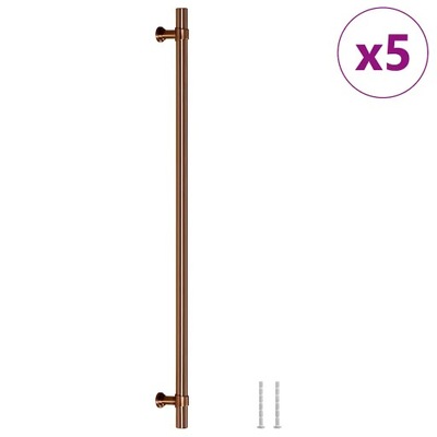 Uchwyty do szafek, 5 szt., brąz, 320 mm, stal nierdzewna