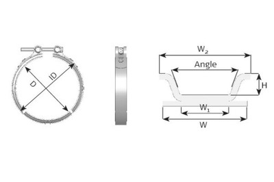 Хомут трубы выпускной daf фото №1